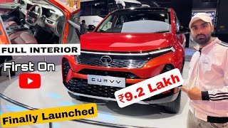 Finally TATA CURVV Launched  First On YouTube  Full Interior Price Full Detail Review [upl. by Mcdade]