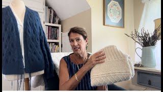 Episode 41 Knitting and August Joy on Block Island Lots of knitting Ingrid Sweater [upl. by Nowujalo]