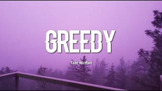 Tate McRae  greedy Lyrics [upl. by Joellyn]