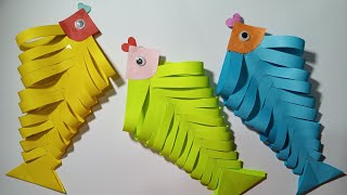 Dive into Origami Fun Easy Paper Fish  Mishi Art craftvedioorigamipaperfishviralvedio [upl. by Sacksen628]