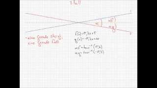 Schnittwinkel zweier Geraden berechnen [upl. by Boar]