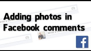 How to add photos in Facebook comments [upl. by Myrta487]