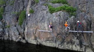 Via Ferrata au Parc Aventures Cap Jaseux [upl. by Ennayd]