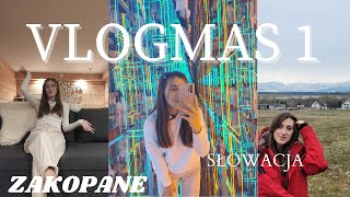 VLOGMAS 1 spontaniczny wyjazd do Zakopanego  muzeum iluzji termy Słowacja  Zamek Orawski [upl. by Llij490]