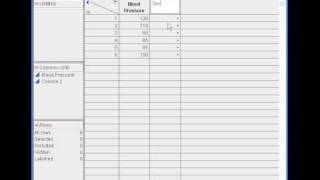 JMP video 18  Entering Data opening JMP data files and manipulating data [upl. by Eolcin]