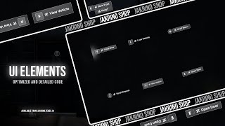 Fivem Advanced Interact Script  Jakrino UI Elements [upl. by Barren]