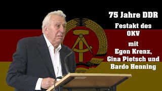 75 Jahre DDR  Eine Festveranstaltung des OKV [upl. by Ramor568]