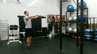 Resistance Band High Row to External Rotation amp Overhead Press [upl. by Oetam]