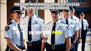 Mr Martin demande un mot dexcuse au policier pour son fils [upl. by Ycnay]