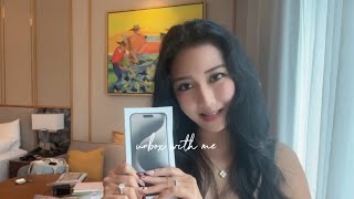 life diaries  unboxing my new iphone 15 Promax dining experience at Il Primo amp Fina NU Star Cebu [upl. by Olecram545]