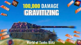 100000 Damage World of Tanks Blitz Gravitizing [upl. by Norit]