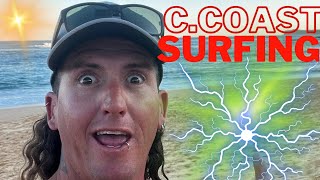 CENTRAL COAST WAVES SURFING BACK BOMBS NSW AUSTRALIA DJIMINI3 20924 [upl. by Daria]