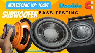 Multisonic subwoofer 10 quot BASS testing time subwoofer sub bass magnetz [upl. by Muffin]