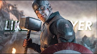 Captain America Lifts Mjolnir but it has quotLike a Prayerquot from Deadpool amp Wolverine with Flashbacks [upl. by Anaujal455]