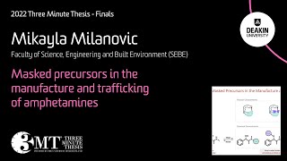 2022 Deakin University  Three Minute Thesis 3MT Mikayla Milanovic Finalist [upl. by Eirok]