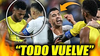 😱Luis Suárez DURÍSIMO contra Miguel Borja  Colombia  Uruguay [upl. by Nagem]