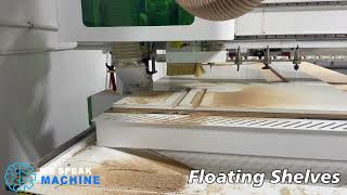 Making Floating Shelves with CIMC 1530ATC [upl. by Aikkan]