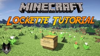 Minecraft  Lockette Plugin Tutorial Chest Protection [upl. by Garneau]