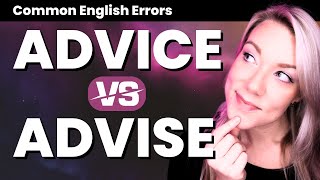 Advice VS Advise  Difference in Pronunciation and Meaning  QUIZ  Commonly Confused Words [upl. by Sturges]