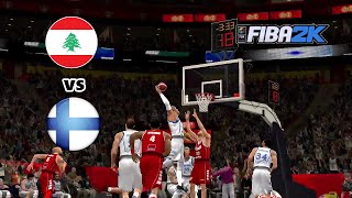 LEBANON 🇱🇧 VS FINLAND 🇫🇮 l Full Game Highlights FIBA TOURNAMENT EXHIBITION FIBA2K25 [upl. by Omidyar602]