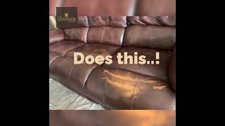 Leather Sofa Repair Restoration Leather colouring Leather Cleaning Essex [upl. by Nediarb951]