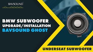 BMW Subwoofer UpgradeInstallation  BAVSOUND Ghost  Underseat Subwoofer [upl. by Wennerholn174]