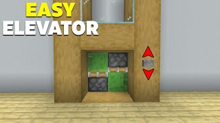 How to make a working Elevator In Minecraft Bedrock mcpe [upl. by Suivatnad]