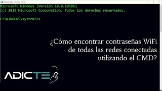 Como encontrar las contraseñas WiFi de todas las redes conectadas con el CMD [upl. by Latoya]