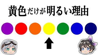 【ゆっくり解説】なぜ黄色は明るいのか？ [upl. by Hpeosj]