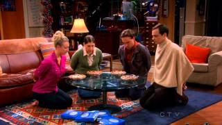 TBBT Game Night  Wheres Waldo Wrestling Kissing Long Division and Pie Eating [upl. by Geiger]