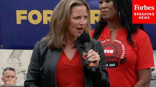 Solidarity Wins Michigan Secretary Of State Jocelyn Benson Joins Striking UAW Workers [upl. by Gapin]