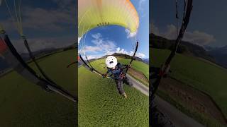 Almost crash at landing 😅🪂 crash paragliding landing extreme [upl. by Lenwood]