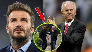 David Beckham Pays Tribute to SvenGoran Eriksson Reveals Former Managers Final Words [upl. by Adnhoj]