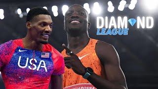 Letsile Tebogo Battle Fred Kerley In 200m  2024 Zurich Diamond League [upl. by Ayarahs510]