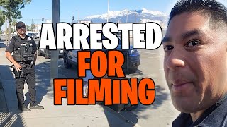 Arrested For Filming In San Bernardino [upl. by Aicetal]