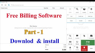 Free For LifeTime Billing Software  How To Download and Install Aronium Billing Software In Hindi [upl. by Seeto]