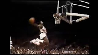 Rookie Clyde Drexler with 4 Dunks vs Nuggets [upl. by Rusty]