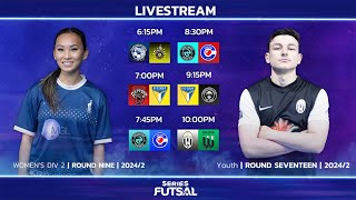 Series Futsal Youth Round 17Womens Div 2 Round 9  Full Livestream [upl. by Januarius450]