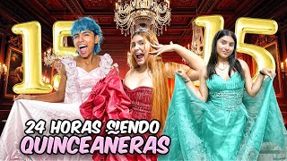 24 HORAS VESTIDOS DE QUINCEAÑERAS👗😵‍💫🤪 FAMILIA RECOCHA [upl. by Wakeen]