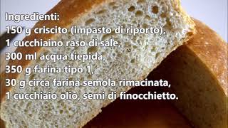 Pane lievitato con il criscito [upl. by Harima264]