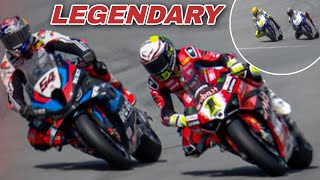 SENSATIONAL Toprak Razgatlioglu did Rossi Style to Overtake Alvaro Bautista in Catalunya wsbk [upl. by Klement]