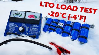 Yinlong LTO 40Ah 23V 20°C 4°F Cold Load Test amp 20°C Result Comparison 6S 138V lto yinlong [upl. by Lenaj]