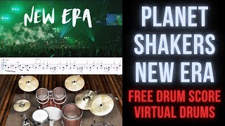 Planetshakers  New Era Drum Transcription Sheet Music Score Virtual Drums [upl. by Alva]