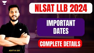 NLSAT 3 Year 2024  NLSAT NOTIFICATION  COMPLETE DETAILS amp IMPORTANT DATES  NLSAT LLB 2024 [upl. by Laktasic179]