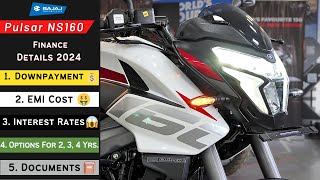 2024 Bajaj Pulsar NS 160 EMI Down payment ✅ No Income proof 🤩 On Road Price 😍 Finance  EMI [upl. by Labaw]