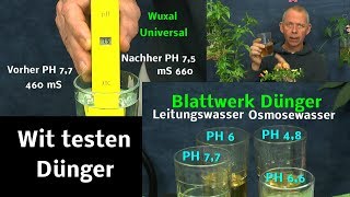 Pflanzen Düngen im Experiment mit Mikrosiemens und PH Wert messen [upl. by Levania577]