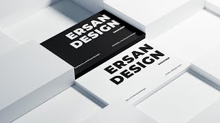 Business Card Mockup Vol2 Speed Art Photoshop Blender CyclesRender [upl. by Giza]