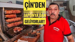 JAPONLAR KOKOREÇ YEMEYE GELDİLER   KEBAP KOKOREÇ FAHRİ USTA  Denizli [upl. by Mcgruter]