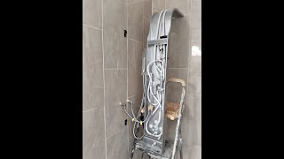 DIY Installing amp Testing Shower Panel Tower System [upl. by Anim799]