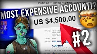 BUYING THE WORLDS MOST EXPENSIVE FORTNITE ACCOUNT PART 2 [upl. by Hailey]